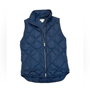 J. Crew Navy Puffer Vest
